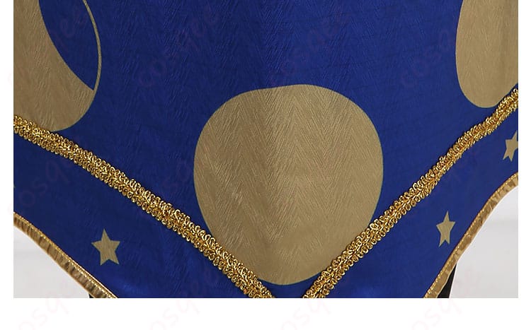 ツイステ デュース・スペード コスプレ衣装 星送りの衣 コートの裾の装飾。美しい飾りが華やかさを加えます。