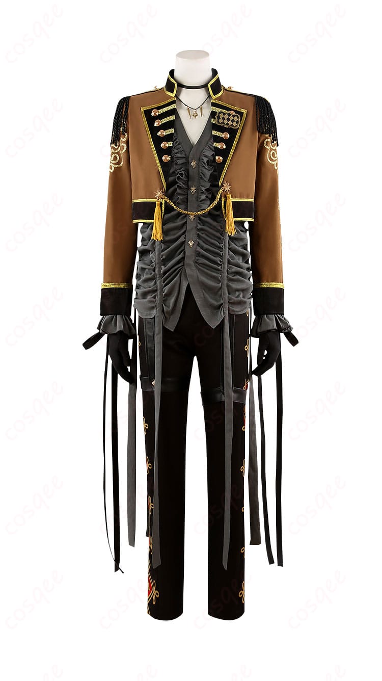 ディズニー ツイステッドワンダーランド レオナ・キングスカラー コスプレ衣装 正面図。全体のデザインが鮮明に見える。