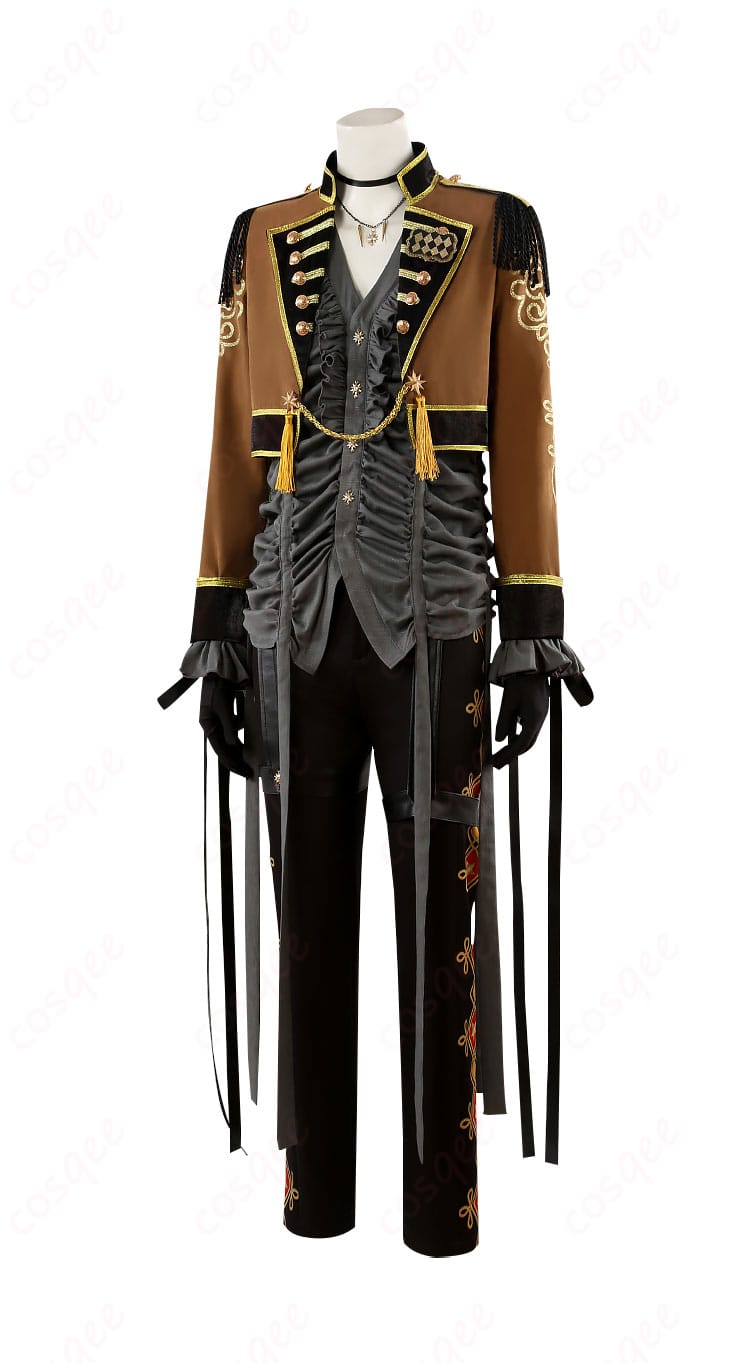 ディズニー ツイステッドワンダーランド レオナ・キングスカラー コスプレ衣装 左側図。特徴的なデザインがよくわかる。