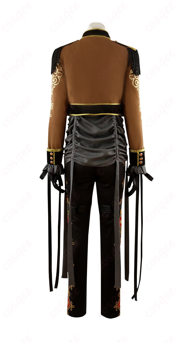 ディズニー ツイステッドワンダーランド レオナ・キングスカラー コスプレ衣装 背面図。後ろから見たデザインが完全に再現されている。