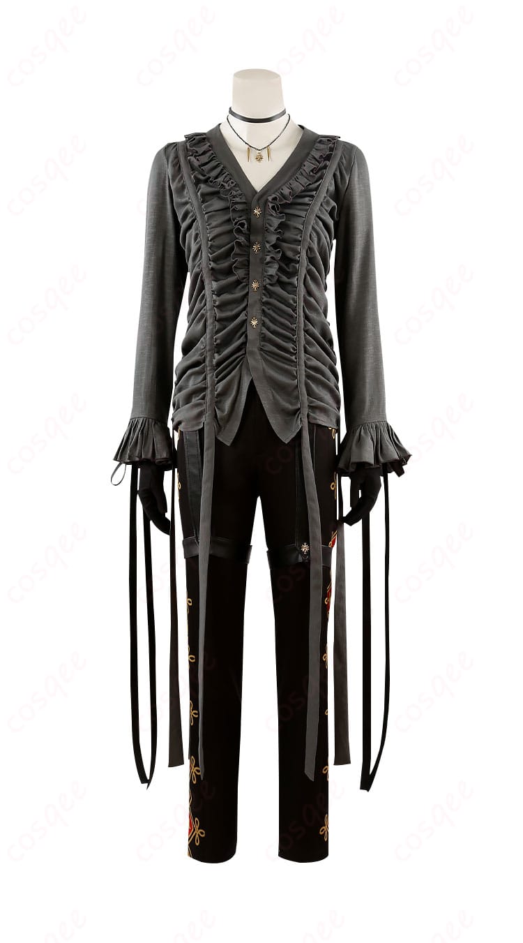 ディズニー ツイステッドワンダーランド レオナ・キングスカラー コスプレ衣装 内搭服の正面の細部。着心地の良さとデザインの特徴が見える。