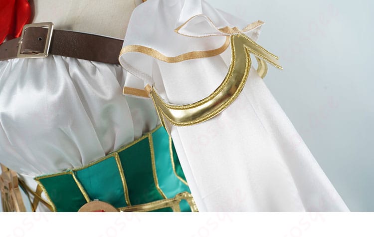 セシリア・イマーグリーン コスプレ衣装 袖の装飾ディテール。華やかな装飾が特徴的な袖デザイン。