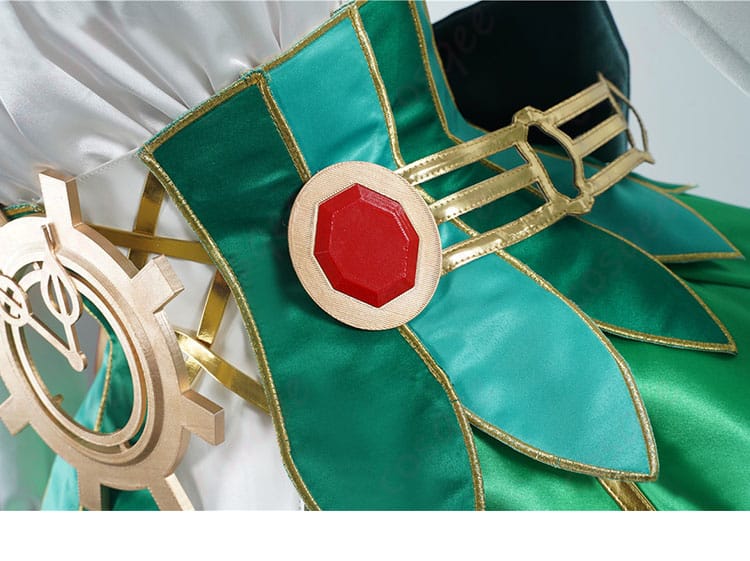 セシリア・イマーグリーン コスプレ衣装 腰側面の装飾。エレガントなデザインのディテールをチェック!