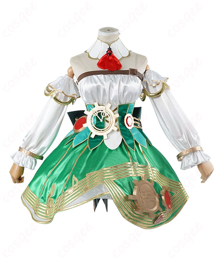 ホロライブ セシリア・イマーグリーン コスプレ衣装 正面画像。細部まで忠実に再現された衣装を見てみよう。