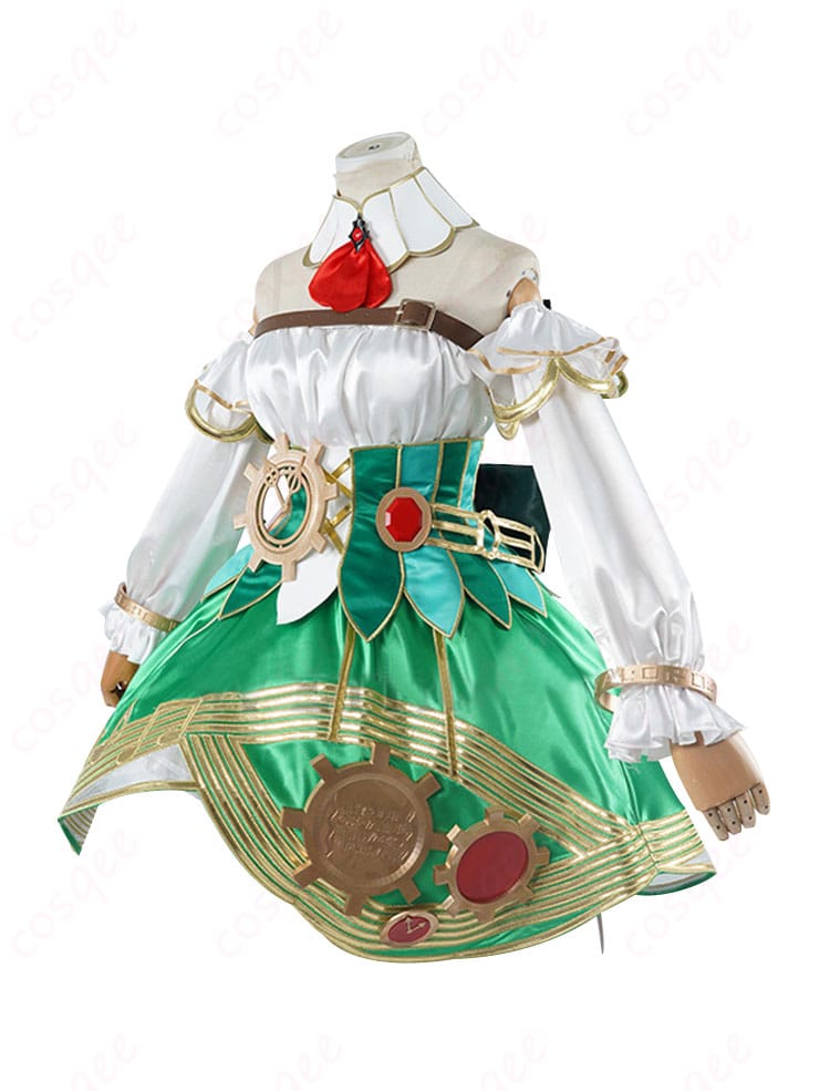 ホロライブ セシリア・イマーグリーン コスプレ衣装 サイドビュー。衣装の美しいシルエットとディテールをご覧ください。