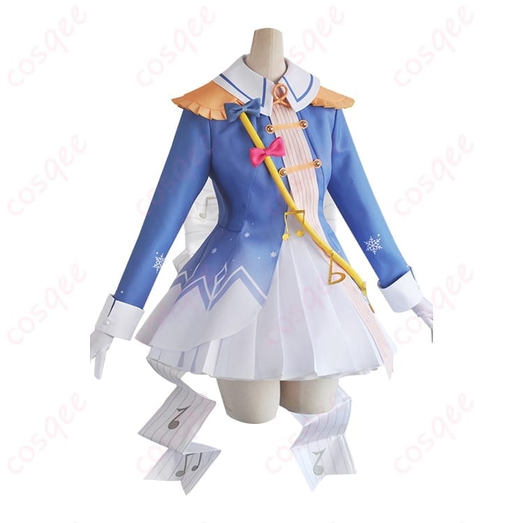 雪ミク2020 マーチング風 初音ミク コスプレ衣装｜冬らしく華やかに決まる一着 - 2枚目の画像