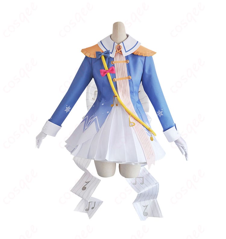 雪ミク 初音ミク コスプレ衣装 正面画像 SNOW MIKU 2020 マーチングバンド風衣装。