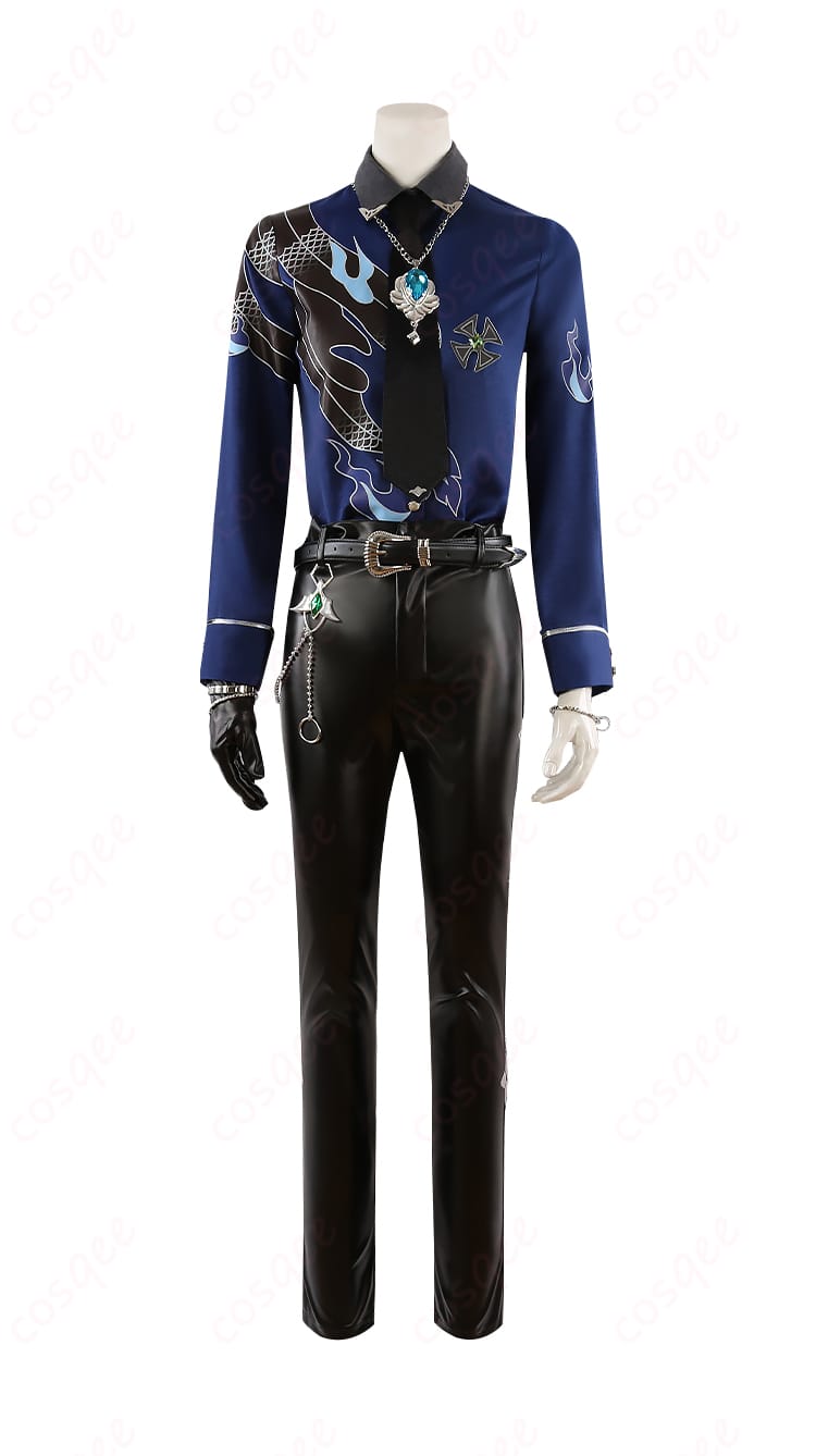 内搭のシャツの正面のディテール、あんさんぶるスターズ!! 蓮巳敬人の衣装