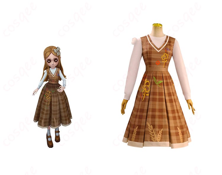 商品正面とキャラクター「少女」のイメージを組み合わせたコスプレ衣装の写真