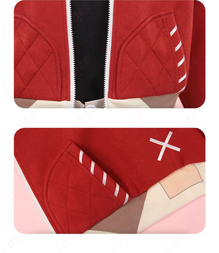 外套のポケット装飾のディテール - 細かい作りとリアル感