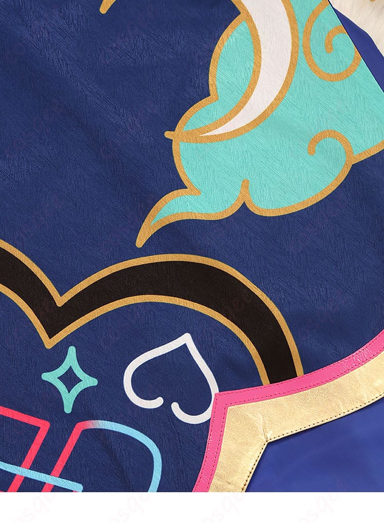 あんさんぶるスターズ!! 七種茨コスプレ衣装の衣裾部分の装飾。細かな柄と色使いがキャラクターの個性を表現。