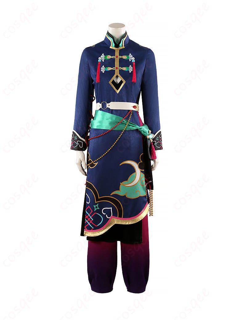 あんさんぶるスターズ!! 七種茨のコスプレ衣装の正面ビュー。詳細な刺繍とデザインが特徴的。