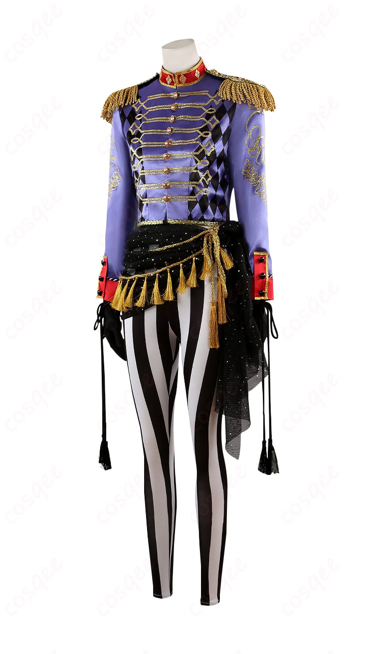 商品の左側から見たコスプレ衣装 - 透け感のあるシフォン素材を使用