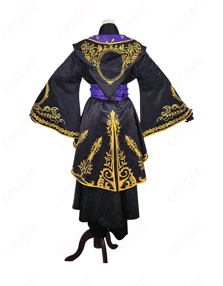 ツイステ コスプレ衣装 全員式典服 背面図。背中の美しいデザインとフィット感。