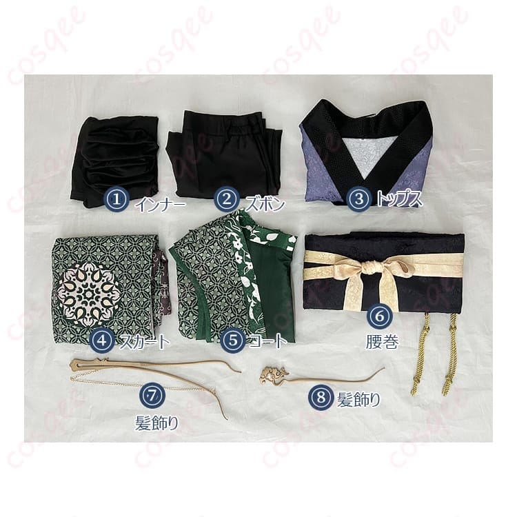 黒神話：悟空 クモ精 四姉 コスプレ衣装 妖艶な中華幻想スタイルで写真映え - 4枚目の画像