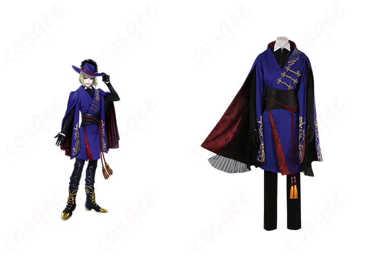 ルーク・ハントとエペル・フェルミエの寮服コスプレ衣装を着た正面画像。ツイステの人気キャラクターを忠実に再現。