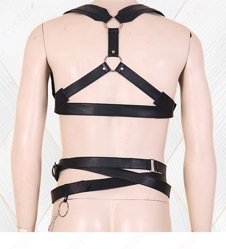 バックベルト装飾ディテール、シン・セイヤ・レイ・ホムラ コスプレ衣装の高級感