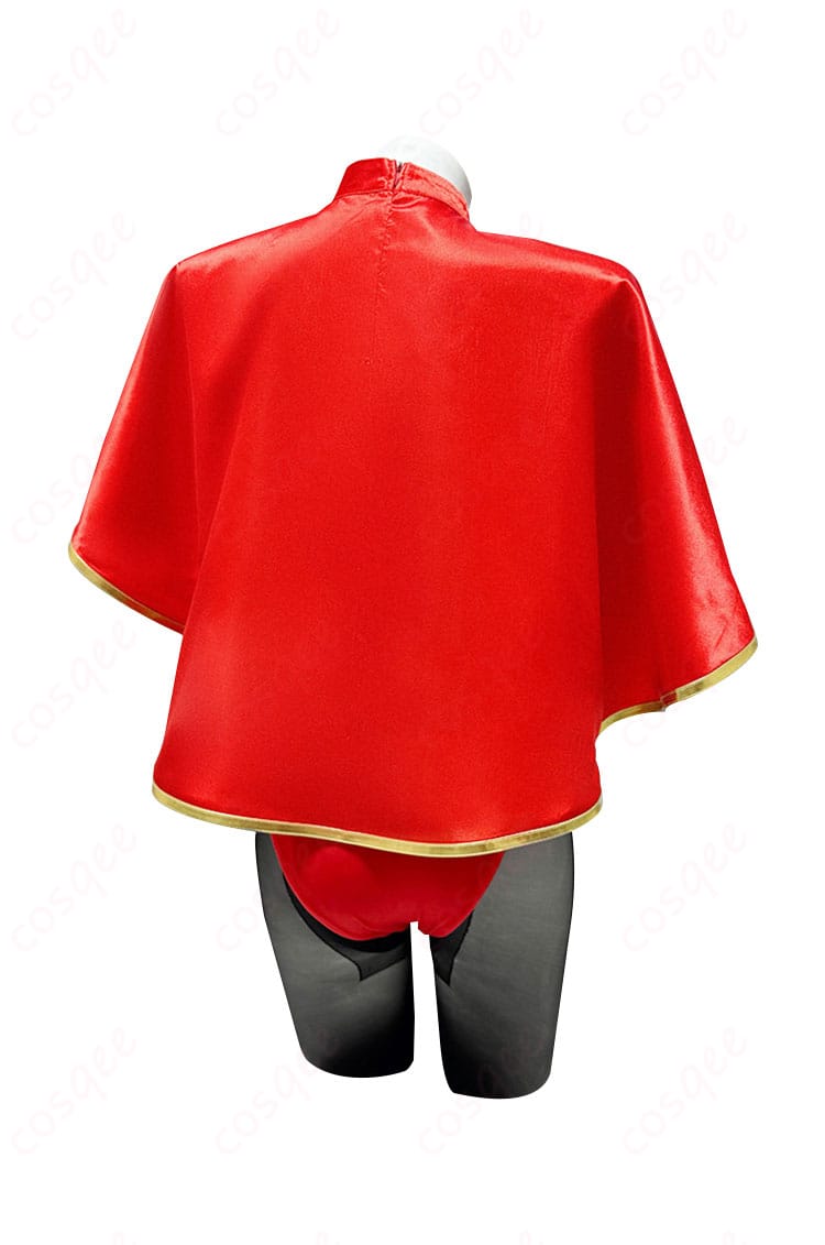 商品背面のコスプレ衣装画像。衣装の背中部分のデザインを詳しく見ることができます。