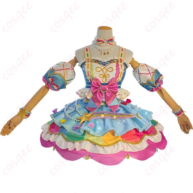アイカツオンパレード 虹野ゆめのポップ可愛いコスプレ衣装、撮影もイベントも華やかに - 1枚目の画像