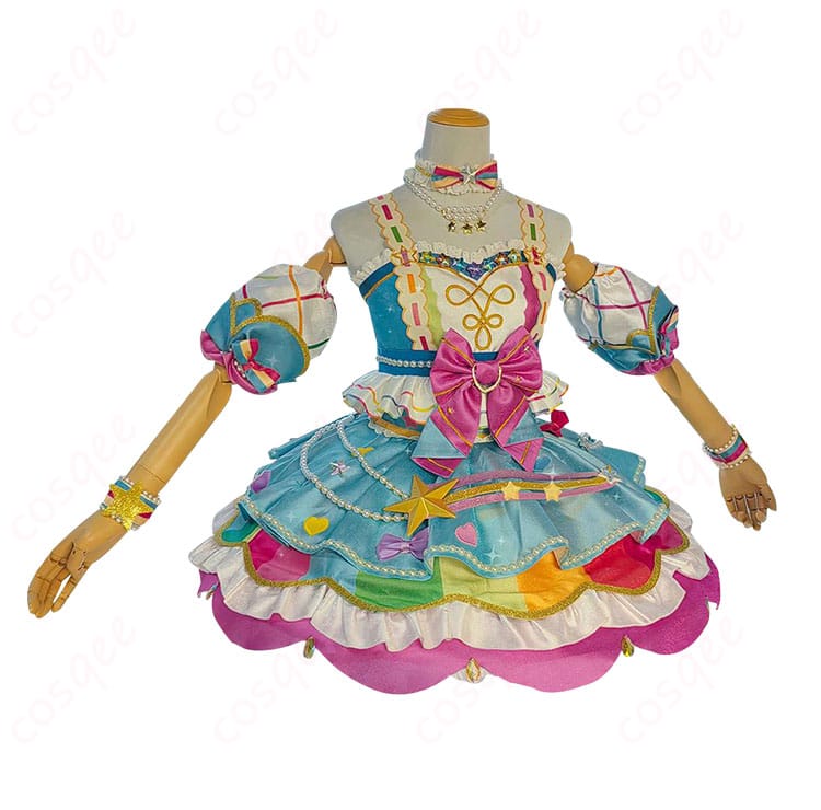 商品側面のコスプレ衣装:虹野ゆめの衣装の側面のデザイン