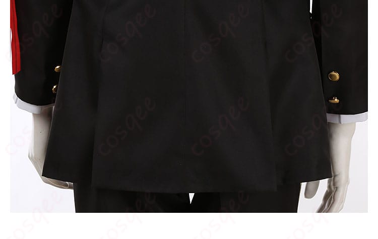 外套の背面ディテール、リドル・ローズハートの衣装詳細