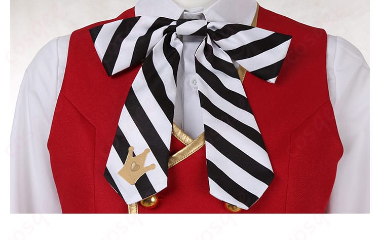 コスプレ衣装の特徴的なリボン装飾の詳細