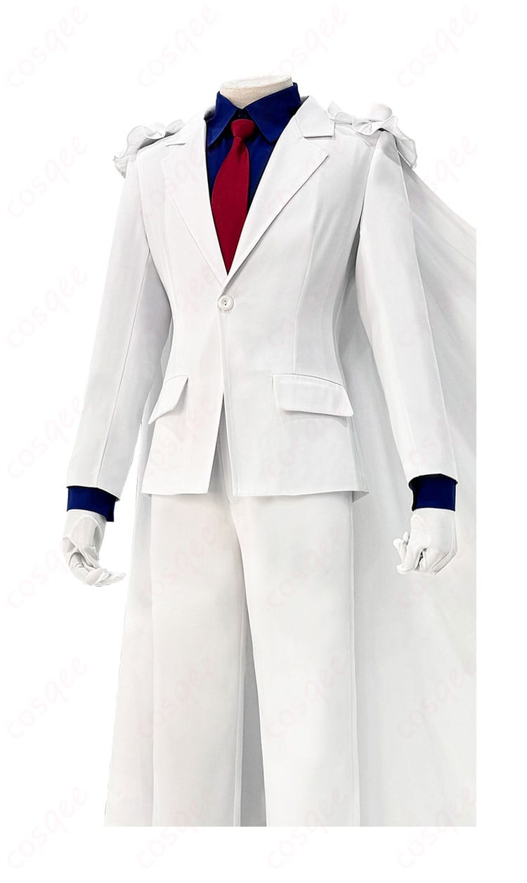 商品側面図。コスプレ衣装の側面から見たディテール、ズボンとシャツのデザインが確認できる側面画像。