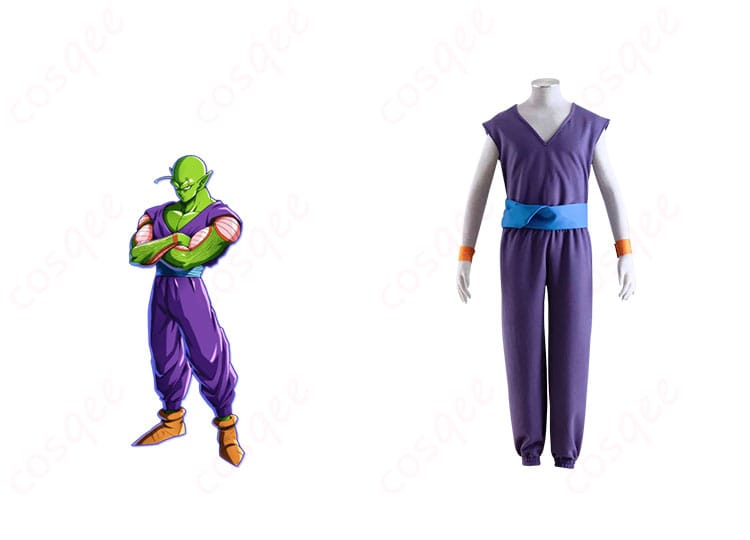 ドラゴンボール ピッコロ コスプレ衣装とキャラクターのコラボ画像。忠実再現のコスプレ衣装で、アニメファン必見!