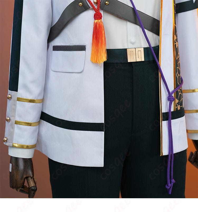 あんさんぶるスターズ!! 朔間凛月 コスプレ衣装 チャンバラナイト衣装 腰ベルトの装飾ディテール。高品質な仕上がり。