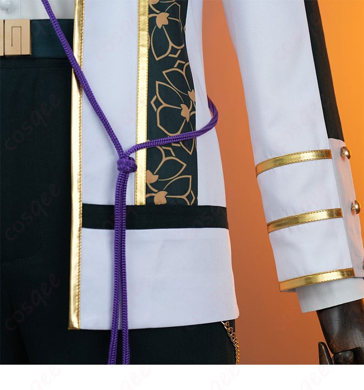 あんさんぶるスターズ!! 朔間凛月 コスプレ衣装 チャンバラナイト衣装 衣摆部分の装飾ディテール。細部までこだわったデザイン。