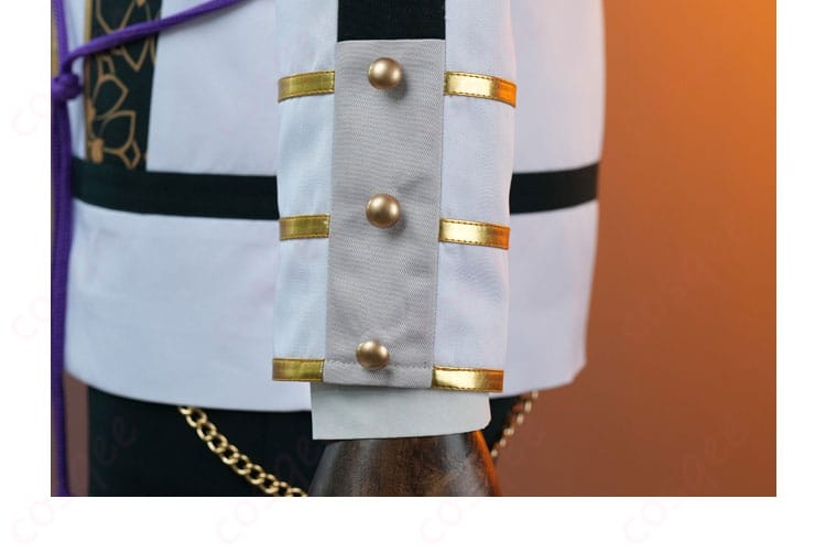 あんさんぶるスターズ!! 朔間凛月 コスプレ衣装 チャンバラナイト衣装 衣袖の装飾ディテール。細かい装飾でキャラクターの特徴を強調。