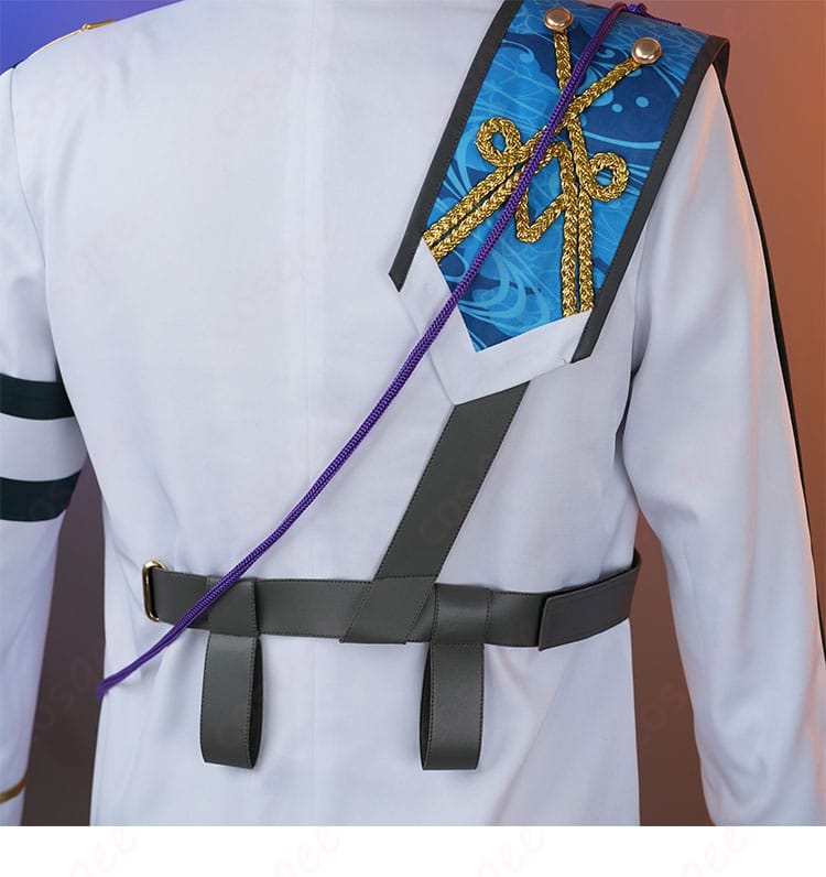 あんさんぶるスターズ!! 朔間凛月 コスプレ衣装 チャンバラナイト衣装 背面の装飾ディテール。キャラクターの背中を忠実に再現。