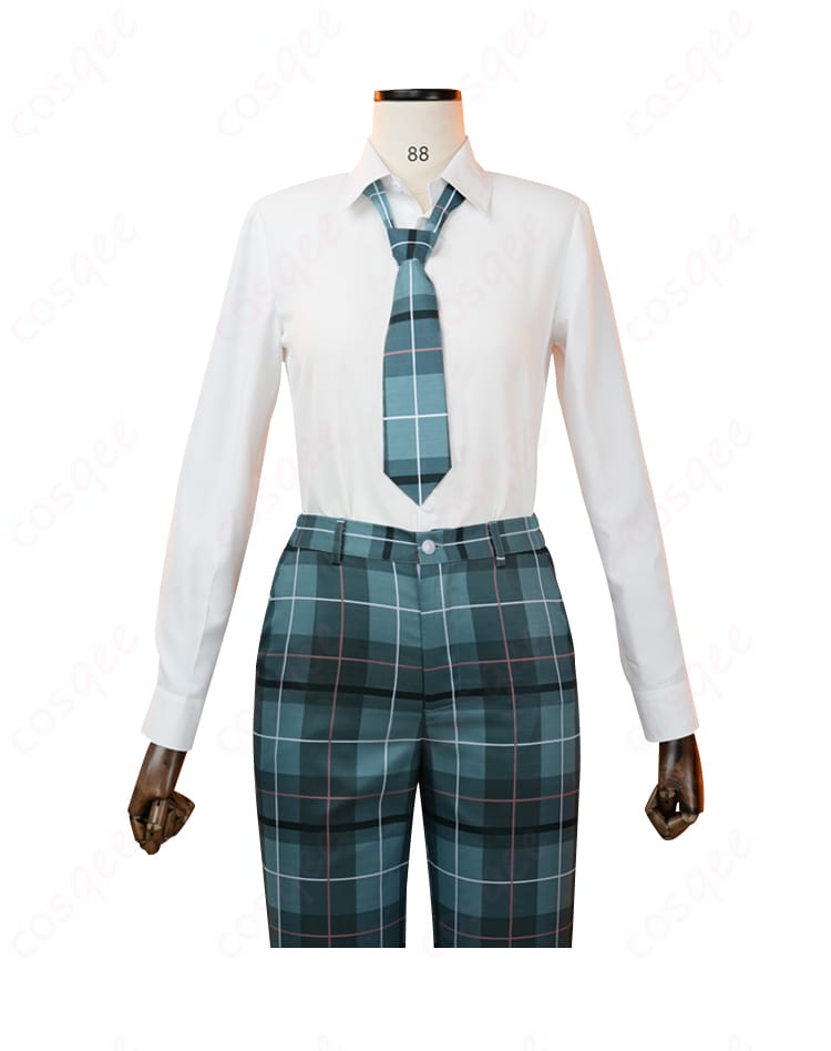 私立すくらんぶる学園 制服 コスプレ衣装 ネクタイとシャツディテール