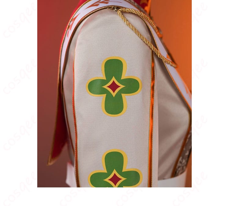 三毛縞斑 コスプレ衣装 肩袖部分のディテール、精巧なデザイン