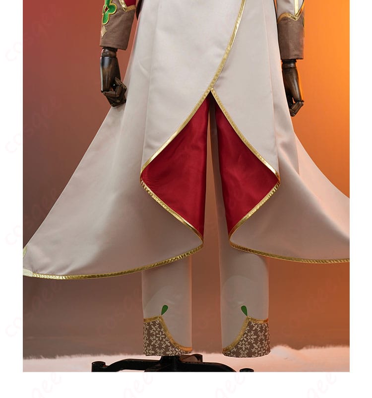 三毛縞斑 コスプレ衣装 背面裾の装飾、細部のディテール