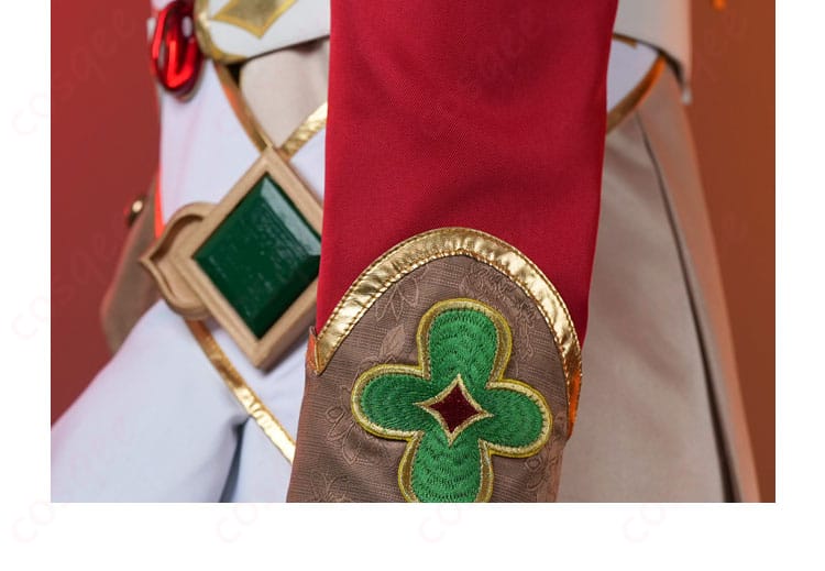 三毛縞斑 コスプレ衣装 袖口の装飾、ディテール確認