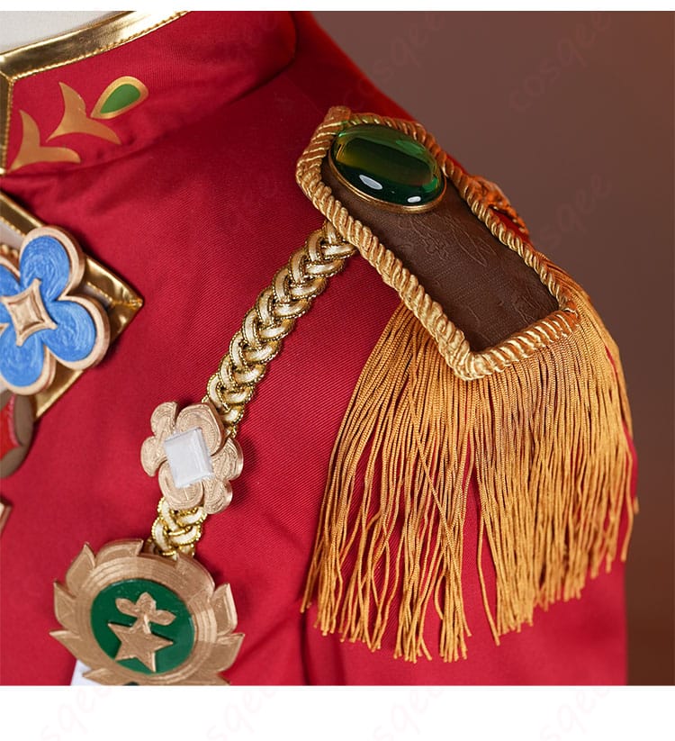 三毛縞斑 コスプレ衣装 肩部の装飾ディテール