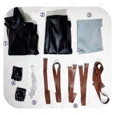 中二病でも恋がしたい 富樫勇太 ダークフレイムマスター風コスプレ｜黒が冴える映え装飾と動きやすさ - 7枚目の画像（サムネイル）