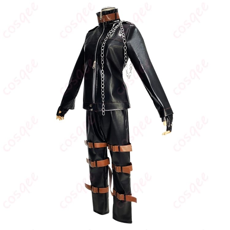 中二病でも恋がしたい 富樫勇太 ダークフレイムマスター風コスプレ｜黒が冴える映え装飾と動きやすさ - 2枚目の画像