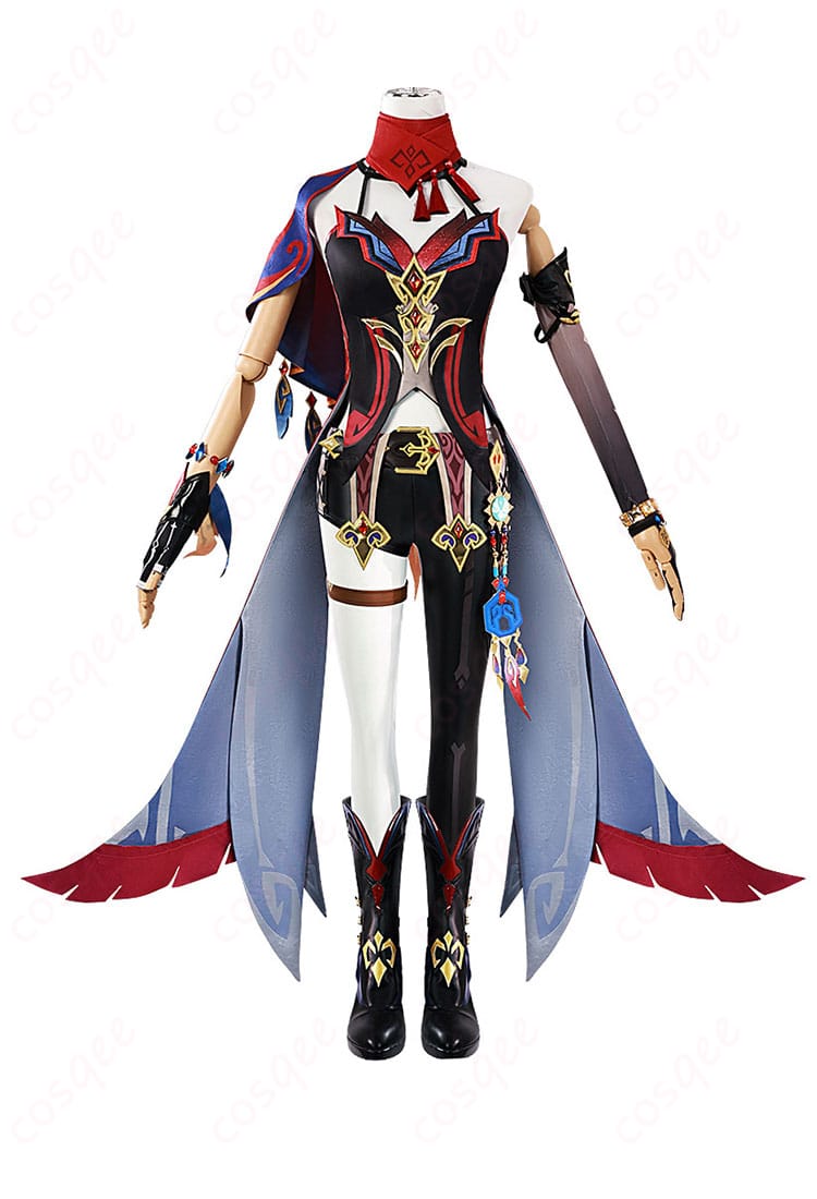 チャスカ コスプレ衣装の正面画像、ディテールが際立つ。