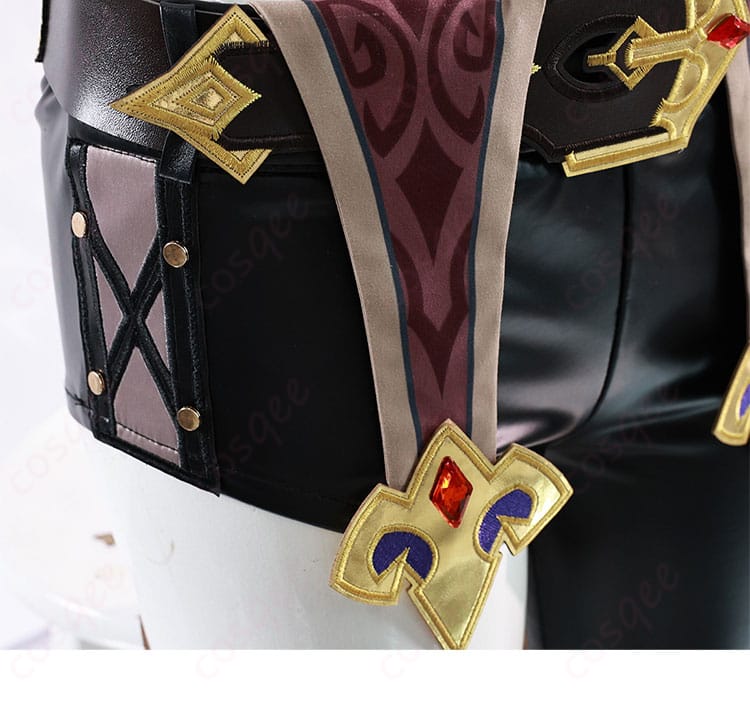 チャスカコスプレ衣装のパンツ部分の装飾ディテール。