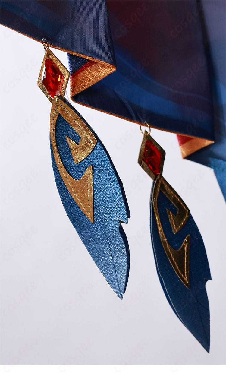 チャスカコスプレ衣装の各種配飾のディテール。