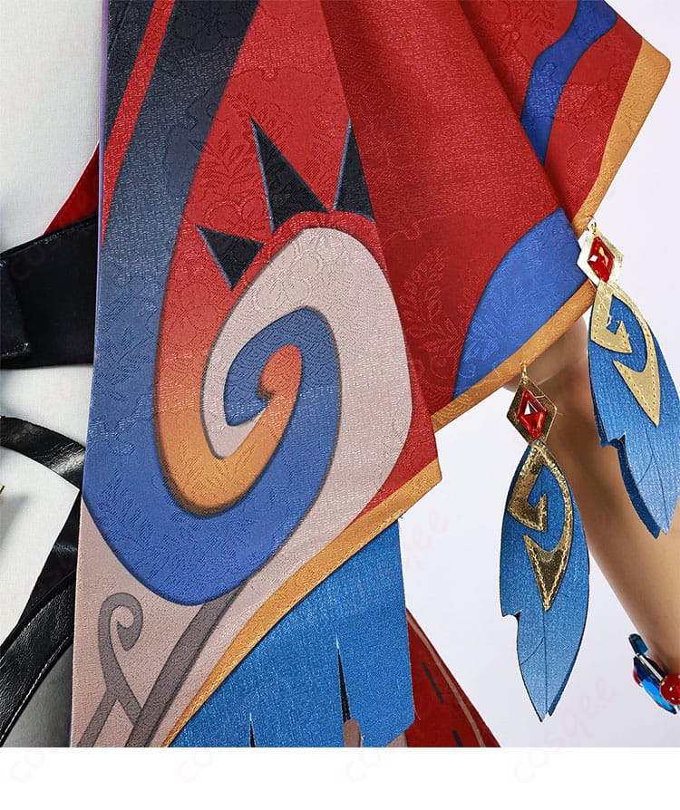 チャスカの披肩の背面装飾ディテール。後ろも美しいデザイン。