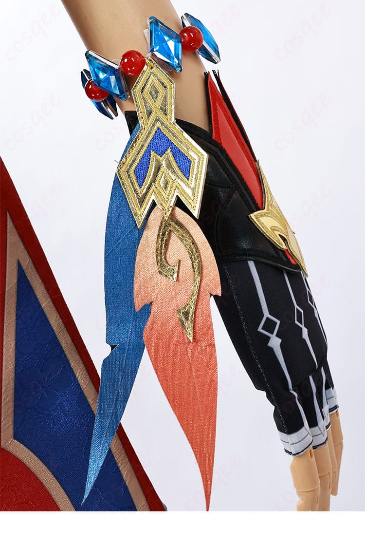 チャスカコスプレ衣装の手袋装飾ディテール。細部までの美しさ。