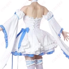 レム グラスエディションの清楚オフショルドレス｜写真映えと着やすさを両立するコスプレ衣装 - 4枚目の画像（サムネイル）