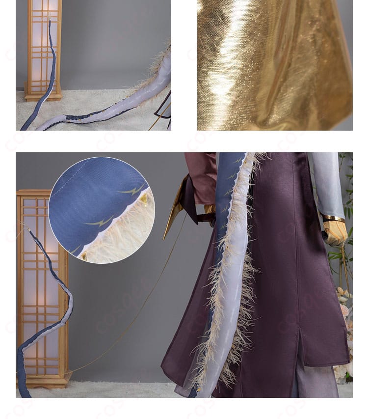 アークナイツ ジー コスプレ衣装の尾飾り装飾詳細