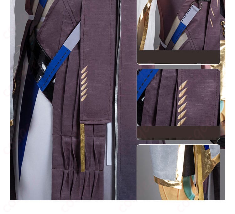 アークナイツ ジー コスプレ衣装の衣袖と腰間装飾詳細