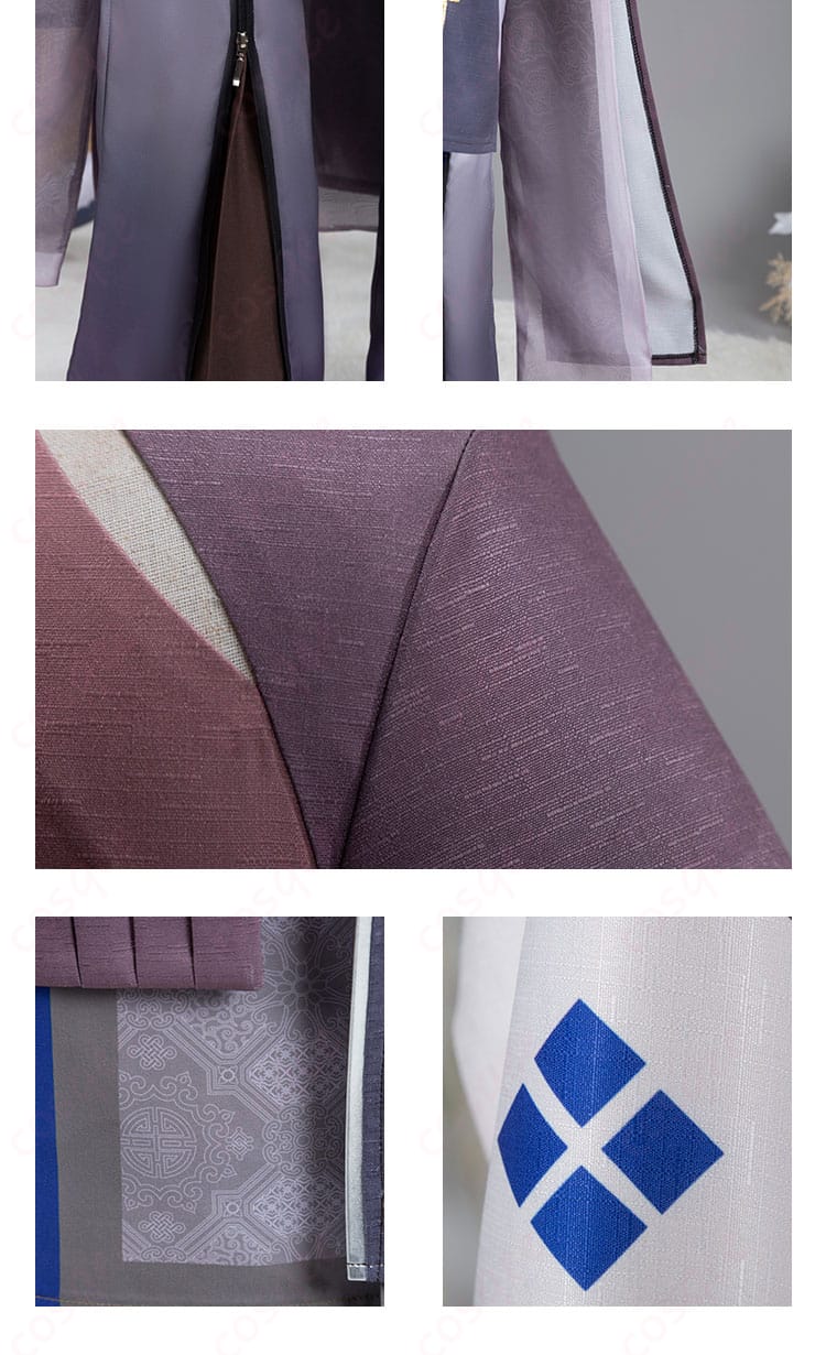 アークナイツ ジー コスプレ衣装の肩袖とパンツ裾装飾詳細