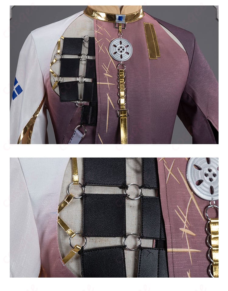 アークナイツ ジー コスプレ衣装の胸前装飾細部