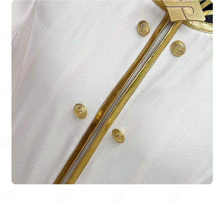 衣装の門襟の装飾細部を示した画像。細部にまでこだわりが感じられる。